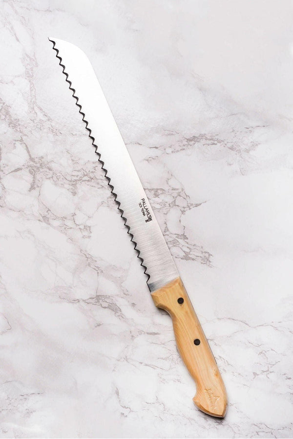 Cuchillo de pan Pallarès Solsona con mango de boj